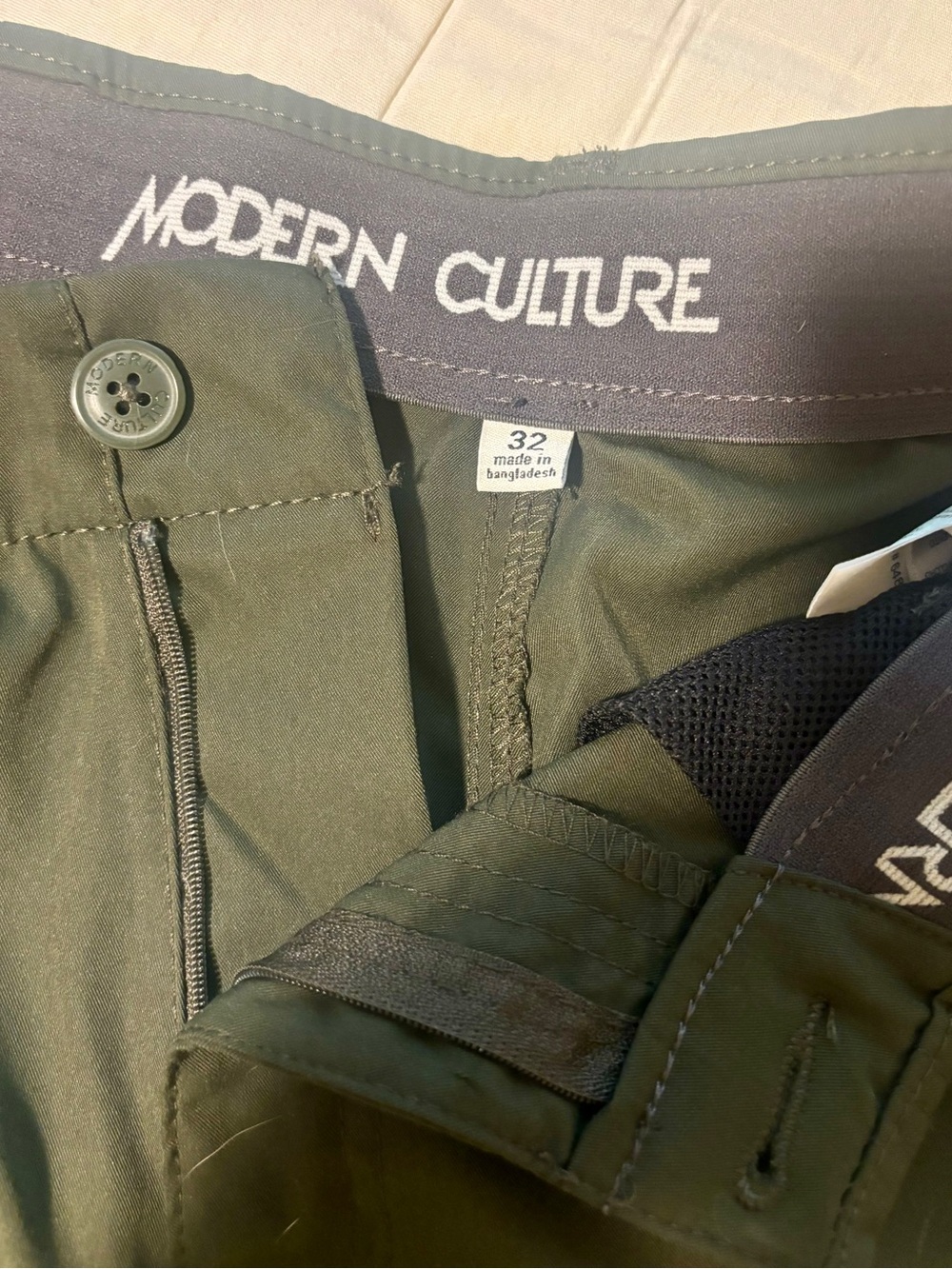 Modern Culture Men's Olive Cargo Shorts - Durable Utility Style